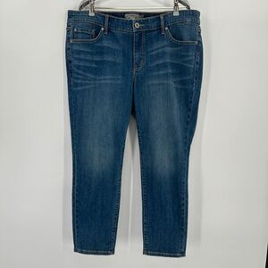 Torrid Vintage Stretch Boyfriend Skinny Jeans size 18 in Gold Digger Blue